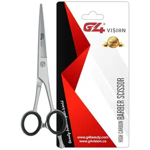 Barber Hair Cutting Scissor Shears High Carbon Razor Sharp Edge Mustache Haircut Hairdresser  5in 5.5in 6in 6.5in 7in