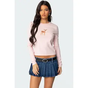 Bambi Bow Long Sleeve Top Bambi Bow Long Sleeve Top