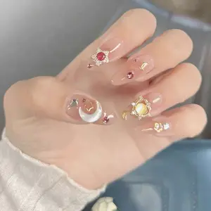NEW! Sailor Moon Press On Nails | Handmade Press On Nails| Cute Pink Nails | Gel Nails |  Beautiful Nails