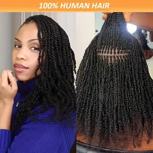 Wholesale 2025 NEW 1pc Afro Kinky Bulk Natural Unisex-Adult Human Hair Extensions for Dreadlocks Repair & Twist Braiding Locs - 30g, Real Human Hair, Durable Curl Pattern, Versatile Styling for Men & Women