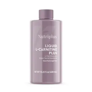 Nutriplus L-Carnitine Apple & Peach Supplement with L-Carnitine for Health Benefits and Tasty Flavor Combination