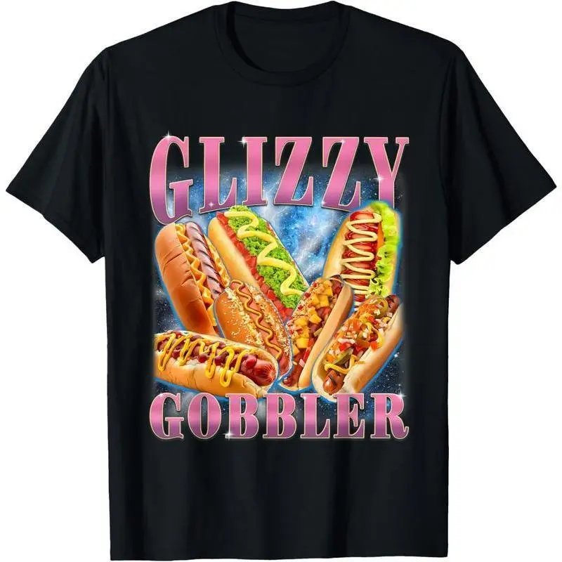Funny Glizzy Gobbler Meme Hilarious Hot Dog Glizzy Lovers T-Shirt Golf Gift T-Shirt For Men And Women