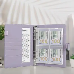 SKYDUE 100 Envelopes Money Saving Challenge Binder, Savings Challenges Book with Cash Envelopes, Budget Binder with Double Side Laminated Tracker, Easy and Fun Way to Save $5050 Financial Planner