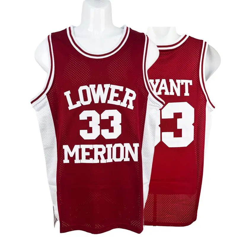 Men's Basketball Jersey, Sewn #33 High School Style Sleeveless Gymwear in Breathable Cotton Mesh for Summer Sports, Pure Cotton
