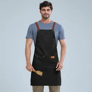 Barber Apron with Pocket, Adjustable Belt Apron, Durable and Practical Cooking Accessory, Suitable for Cooking Baking Cleaning and Gardening, Kitchen Cooking Aprons