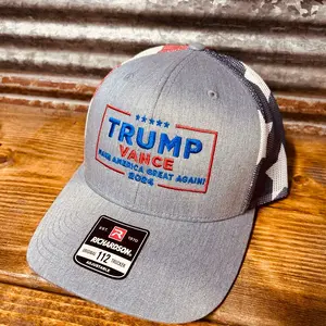 Trump Vance embroidered Trucker Hat
