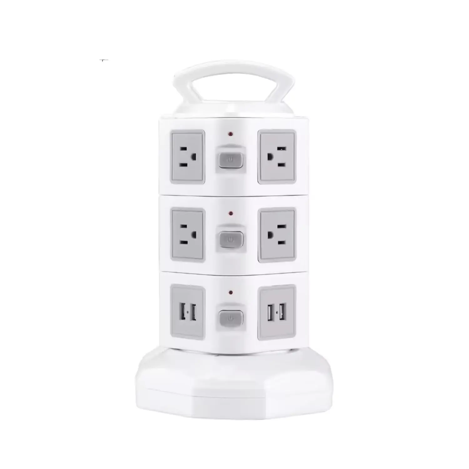 Zoobla Smart Design 10A AC Power Wall Switch Socket with Pop-up USB Port for Home Improvement Electrical Supplies