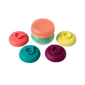 BOON DRIZZLE Popsicle and Ice Cream Cone Holder 4 Pack with 2 On-the-Go Cases Kitchen Silicone for Kids Colorful Food-Safe Dishwasher Safe Utensils Handy