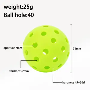 Two packs of Pickleball  Brings unparalleled stability and gives players a precise hitting feel. Let you confidently hit the perfect shot at the right time in every game. This ball is ideal for indoor and outdoor sports.