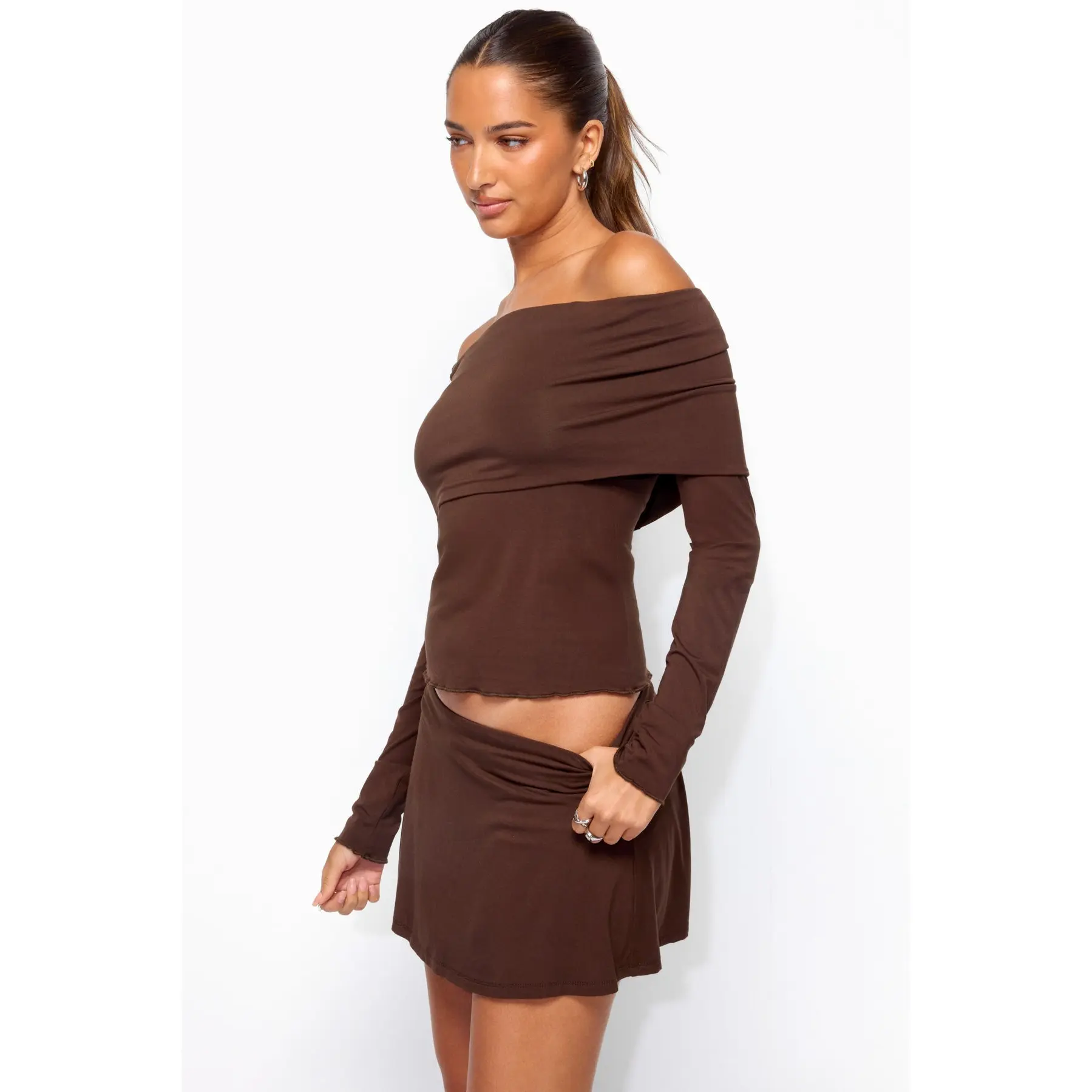 Habiba Foldover Off Shoulder Top