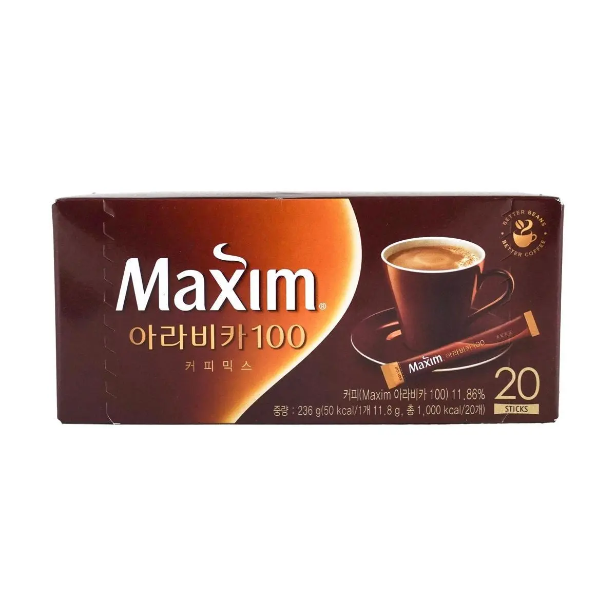 MAXIM Korean Original 3-in-1 Instant Coffee Mix 236g - Rich Aroma & Smooth Taste