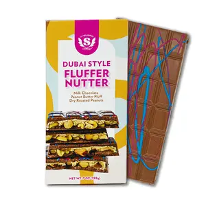 IT'SUGAR Fluffer Nutter Milk Chocolate Bar 7oz Flavor Crunchy