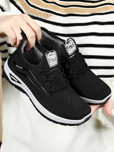 Winter Thermal Shoes for Women | Thick Fleece-Lined Lace-Up Boots | Outdoor Water-Resistant Ankle Boots | Walking Shoes