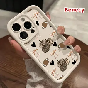 TPU Phone Case for iPhone 17 Pro Max 16 16e 15 14 Plus 13 12 11 Air XR X XS Pumpkin Bow Football Pattern Anti-Scratch Shockproof Soft Silicone Protective Cover Smartphone Casing