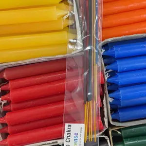 Chakra Candles - Assorted Colors for Aromatherapy and Relaxation - 100% Pure Beeswax - 12 Pack