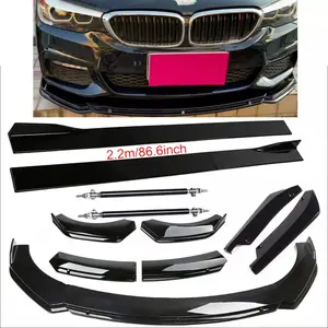 1 set of ABS car exterior modification kit: front splitter, side skirts, and spoiler kit 1 set of ABS car exterior modification kit: front splitter, side skirts, and spoiler kit
