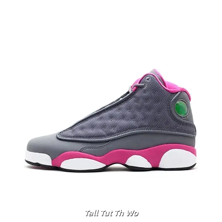 Unisex Grey-Pink-White Mid-Top Retro Basketball Sneakers - Breathable Lace-Up, Grip Rubber Durable Outsole, Retro Look Stylish Design Street Casual Sports Shoes for Women’s Daily Wear