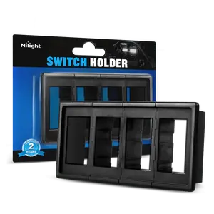 Nilight 4Pcs Rocker Switch Holder Panel Housings fathersdaygift