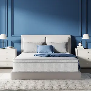 【SummerVibes】Avenco 10/12/14 Inch Hybrid Mattress in a Box, Medium Firm Memory Foam & Pocket Spring, Back Pain Relief, Cooling Breathable, CertiPUR-US Certified
