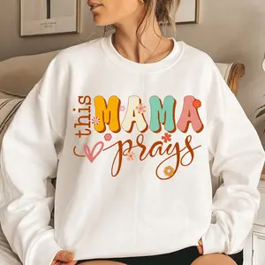 This Mama Prays Sweatshirt, Christian Mom Crewneck, Mom Appreciation Gift, Mothers Day Gift, Mama Life Shirt, Mom Birthday Sweater Gift