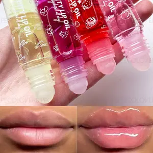 1PC Fruit Lip Gloss Transparent Lip Oil, Moisturizing and Long-lasting Liquid LiP Oil, Fruit Smell, Lip Cosmetics, Hydrating Lip Oil