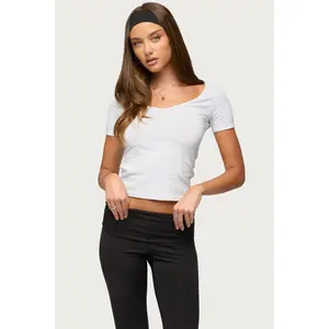 Loly Scoop Neck T Shirt