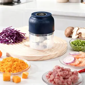 Electric Food Processor Vegetable Chopper, Mini USB Charging Wireless Onion Cutter for Veggies, Ginger, Fruits, Nuts, Herbs, etc