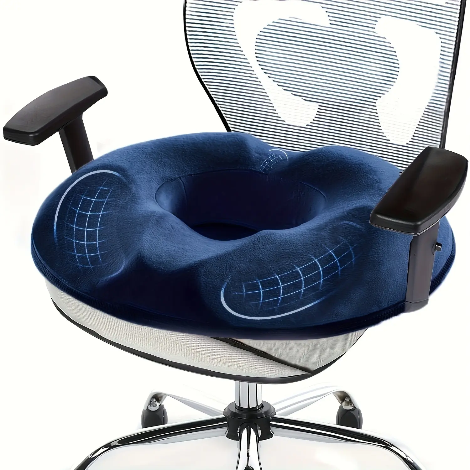 Donut Tailbone Pillow Hemorrhoid Cushion, Pain Relief Seat Pad, Hemorrhoid Treatment Pillow, Suitable for Back Pain, Pressure Sores, Pregnancy