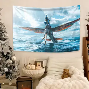 This Avatar style tapestry. Perfect for all kinds of holidays, perfect tapestry gift, living room bedroom office home decor wall blanket/room decor/party decor wall hanging, premium printed tapestry, perfect gift, Tapestry Wall Mural, Home Decor Supplies