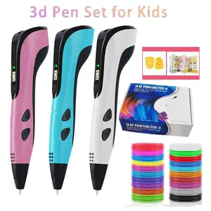 New Arrival 3D Pen Set for Kids with LCD Display and PLA Filament Creative DIY Gift for Children 3D Printing Pen-3