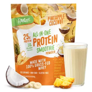 Pineapple Coconut Protein Smoothie