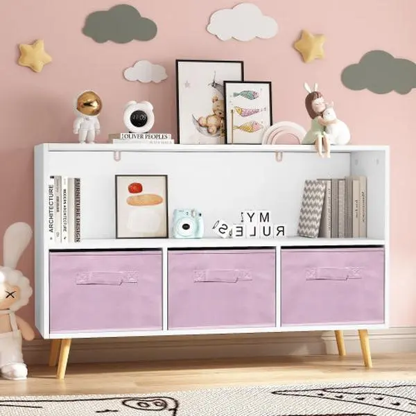Modern Minimalist Bookshelf & Organizer