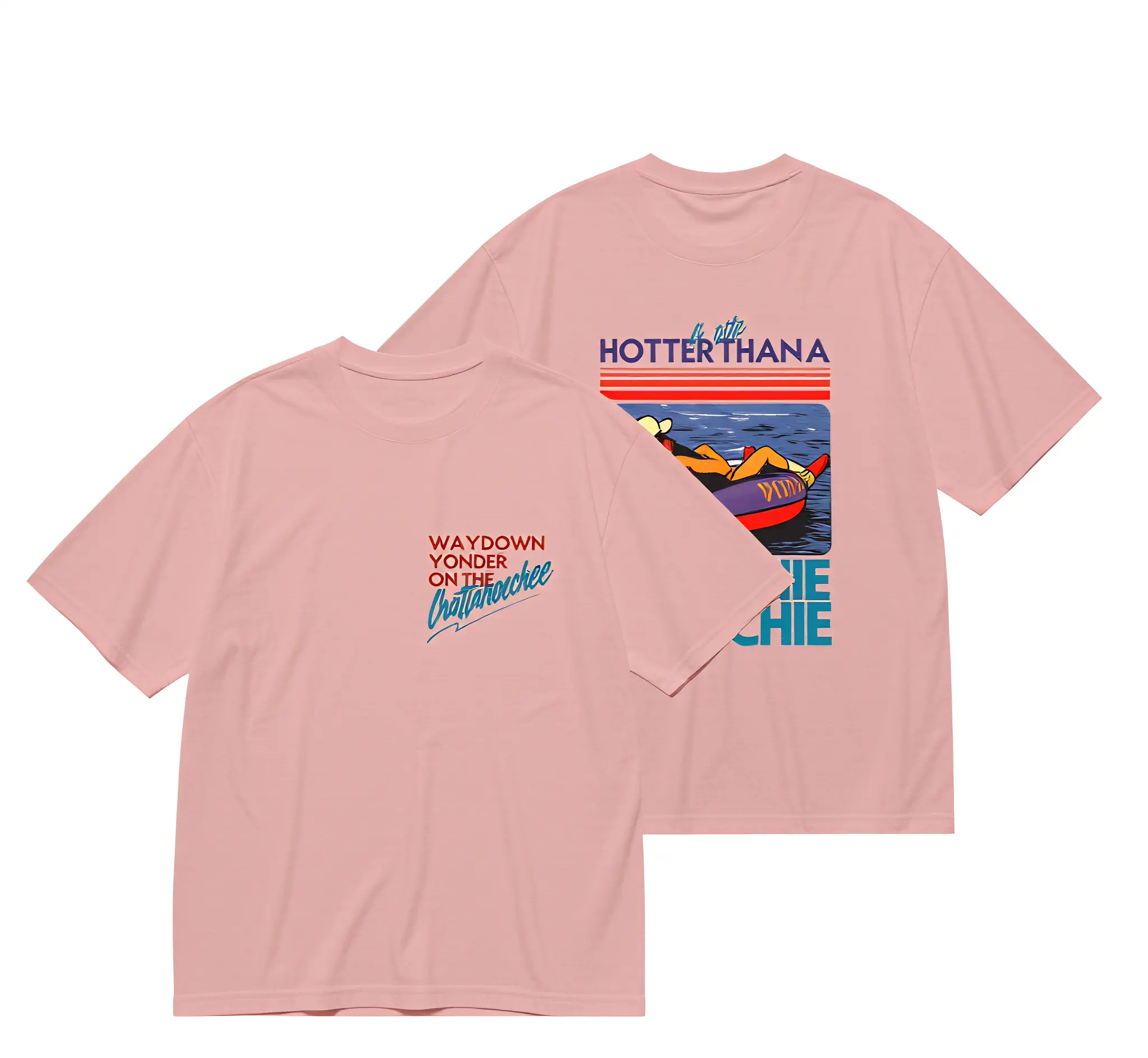 Hotter Than a Hoochie Coochie graphic unisex vintage western summer T-shirt — soft, breathable cotton; ideal for country concerts, Nashville music festivals, lake parties, streetwear, and trendy cowboy vibes; casual oversized top; great gift; fast 24H shi