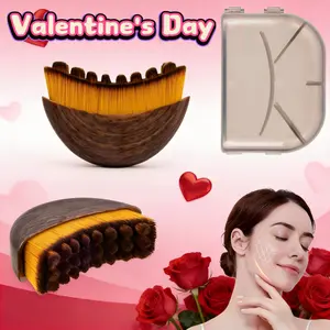 Valentines Day Gift Lymphatic Contour Facial Brush Jawline Sculpting Dry Brush Massager Lymphatic Drainage Facial Fatigue Relief Ergonomic Precision Skin Fit Facial Beauty Instrument Facial Care Tool