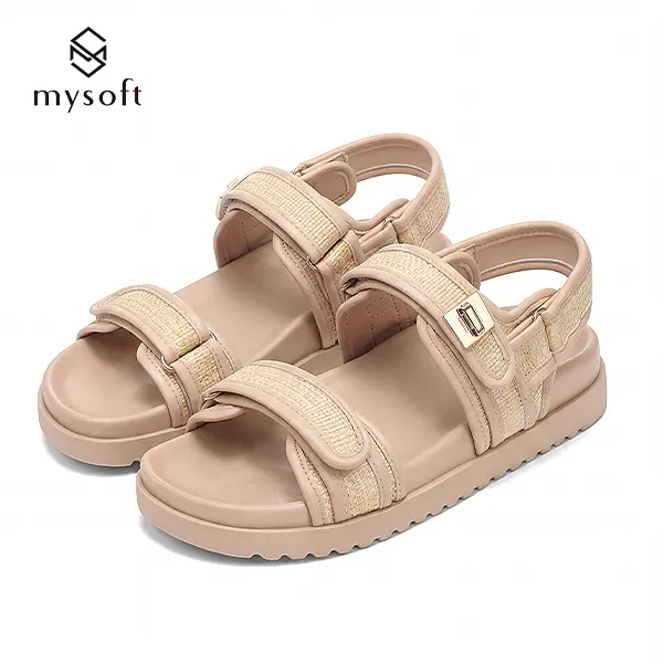 mysoft Women's Buckle-Fastened Sandals - Summer Walking Shoes, Ideal Gift Option for Women, Women Sandals tiktokshopbacktoschool,back to school,back to school haul