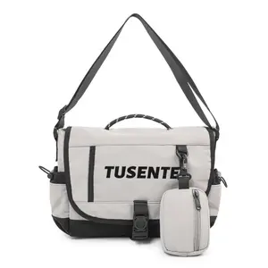 Open-top 2026 winter one-size-fits-all chest bag made of nylon fabric with lettering