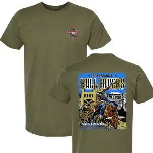 Sacramento PBR Bull Riders 2026 T-Shirt, Professional Bull Riding Rodeo Graphic Tee, Western Cowboy Event Shirt, Vintage Rodeo Apparel for Men Women Fans