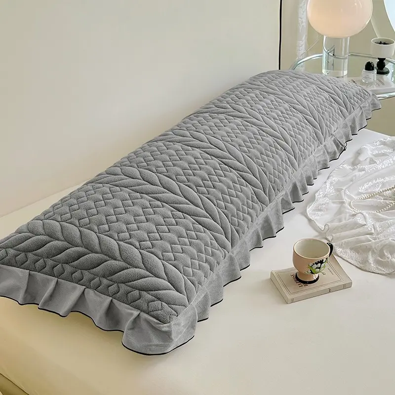 Couple Twin Pillowcase Set, Thick Milk Wool Fabric, Soft & Cozy Design, Ideal for Couples, Single Pack (no Core Included), Durable Bedding Accessories, Bed Linens