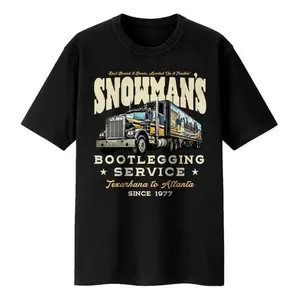 [100% Cotton] Snowman's Bootlegging Service Unisex T-Shirt - Smokey & The Bandit - Unis Sweatshirt, Gift Trending for All Sizes - Classic Tshirt, Hoodie and SweatshirtFashion 	 Unisex T-shirts M-5XL