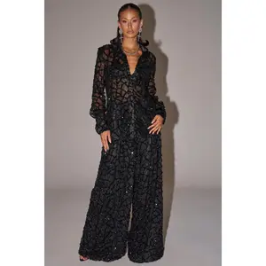 ROXY SEQUIN PALAZZO PANT