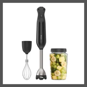 Vitamix 2-Speed Hand Immersion Blender Bundle with Whisk and Jar Black Vitamix 2-Speed Hand Immersion Blender Bundle with Whisk and Jar Black