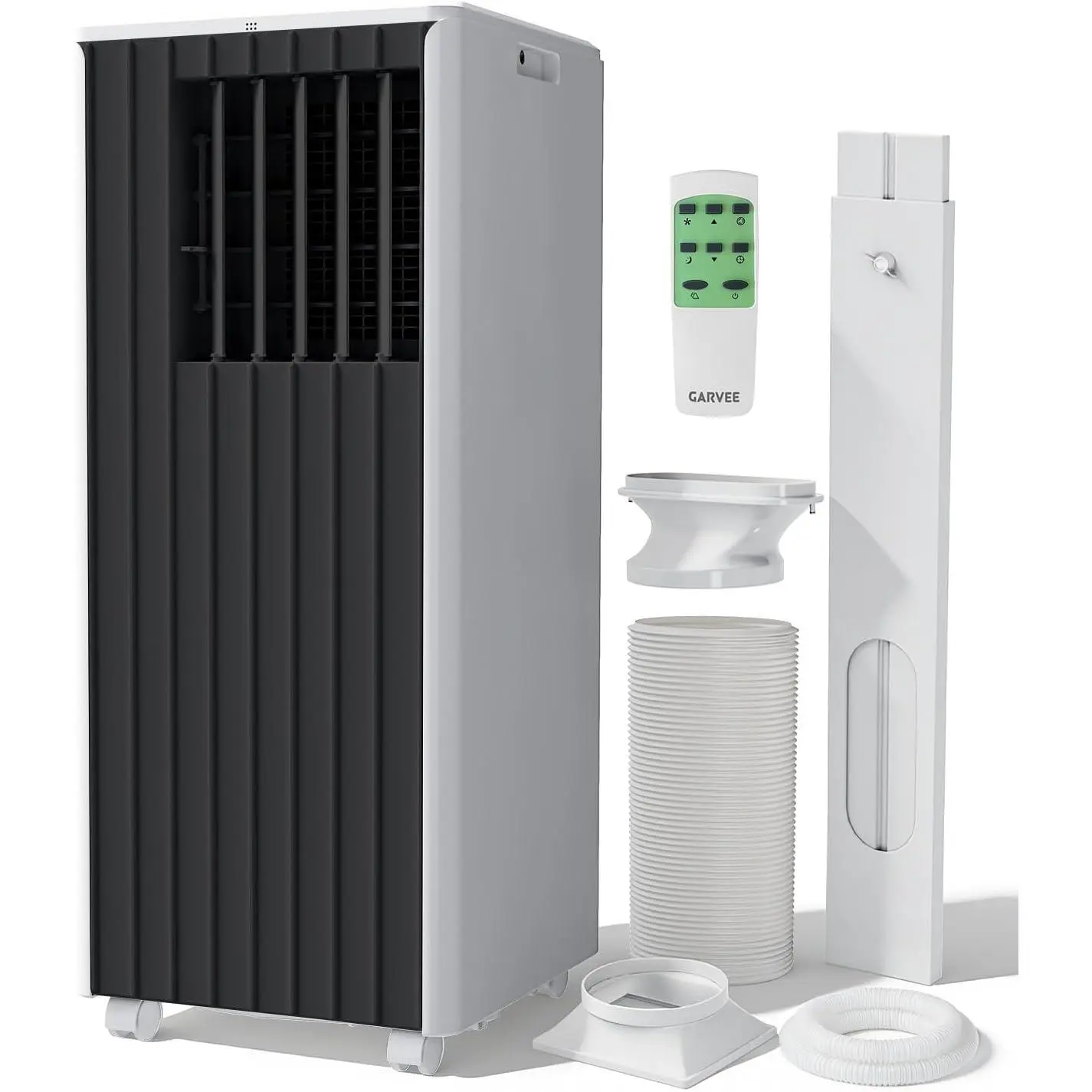 GARVEE 2PCS 8000 BTU Portable Air Conditioner with Cooling Modes - 4-in-1 Unit (Cool, Dehumidify, Fan, Sleep), Remote Control & Window Kit for Bedroom, Office