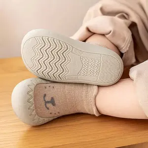 An Baby Socks Shoes Infant Cute Cartoon Kids Boy Girl Shoes Soft Rubber Sole Child Floor Sneaker BeBe Booties Toddler Girls First Walker