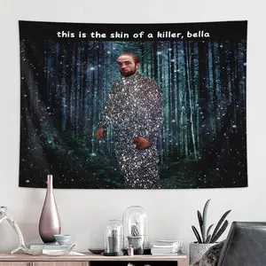 This Is The Skin Of A Killer Bella Shirt Pattern Tapestry, Fun Personality Tapestry, Aesthetic Tapestry, Wall Hanging, Wall Tapestries for Home Living Room Bedroom, Decor