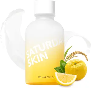 [Saturday Skin Korea Official Shop] K-beauty Yuzu Vitamin C Bright Toner for Dryness Dullness Face Brightening Hydrate Tone Glow Niacinamide Smooth Skin Facial Water Korean Skincare Ideal for All Skin Type