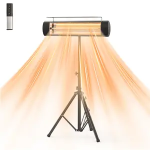 1500W Infrared Heater,3-in-1 Wall,Ceiling,Tripod,Indoor & Outdoor Use,IP65 Waterproof