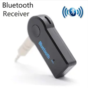 Bluetooth 5.0 Car Audio Receiver - 3.5mm Socket Plug-and-Play Adapter, Wireless Stereo Audio Converter with Mobile Phone Hands-Free Functionality
