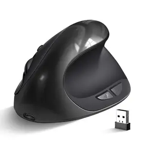BTS-908 Hot Selling Rechargeable Vertical Mice Ergonomic Wireless Mouse 2.4G USB Receiver 1600 Adjustable DPI 6 Buttons Mousemouse set