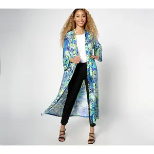 Attitudes by Renee Como Jersey Petite Printed Duster