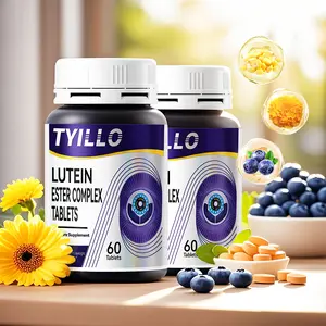 2PCS Tyillo Blueberry Lutein Ester Complex Tablets，Eye health products，Vitamins Supplements-with Lutein ester, Zeaxanthin-relieve eye fatigue and dryness，Supplements for supporting eye health，Suitable for teachers and white-collar workers-120 Tablets.